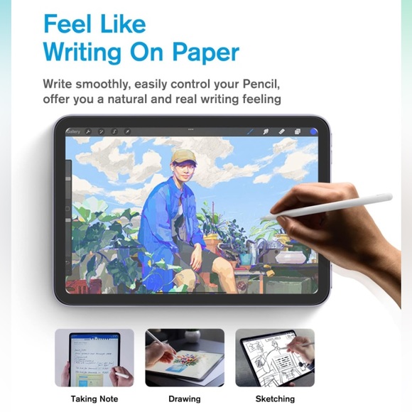 iPad Mini 6 (2021) Paperfeel Screen Protector Low Reflection - Picture 2 of 6